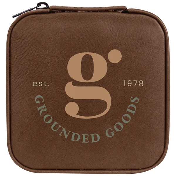 4" x 4" x 2" Leatherette Travel Jewelry Box... from ASI 74601 Calico