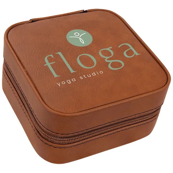 4" x 4" x 2" Leatherette Travel Jewelry Box... from ASI 74601 Calico