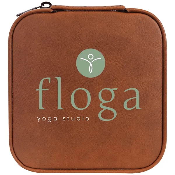 4" x 4" x 2" Leatherette Travel Jewelry Box... from ASI 74601 Calico