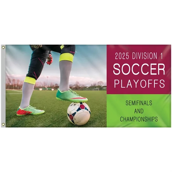 3' x 6' Digitally Printed Outdoor Knitted Polyester Single Reverse Flag... from ASI 80228 Quinn