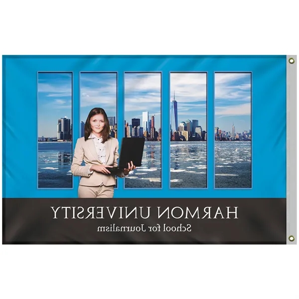 4' x 6' Promotional Polyester Single Reverse Flag... from ASI 80228 Quinn