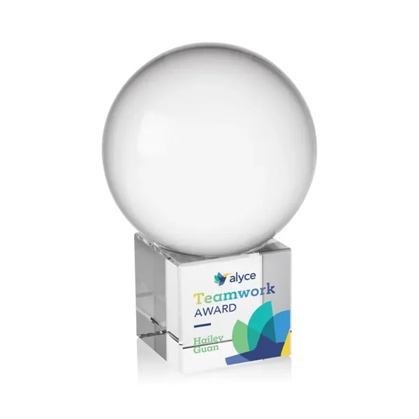 The Crystal Ball VividPrint™ Award on Cube features a perfectly polished... from ASI 84592 St Regis Group / St Regis