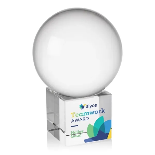 The Crystal Ball VividPrint™ Award on Cube features a perfectly polished... from ASI 84592 St Regis Group / St Regis