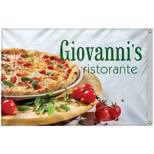 4' x 6' Full color standard double sided printed knitted polyester... from ASI 80228 Quinn