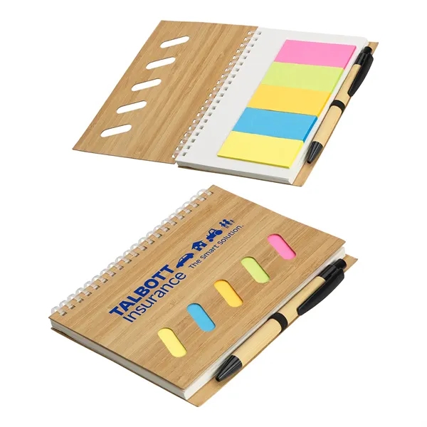 Soft Spiral Notebook With Sticky Notes... from ASI 36730 Ariel Premium Supply Inc