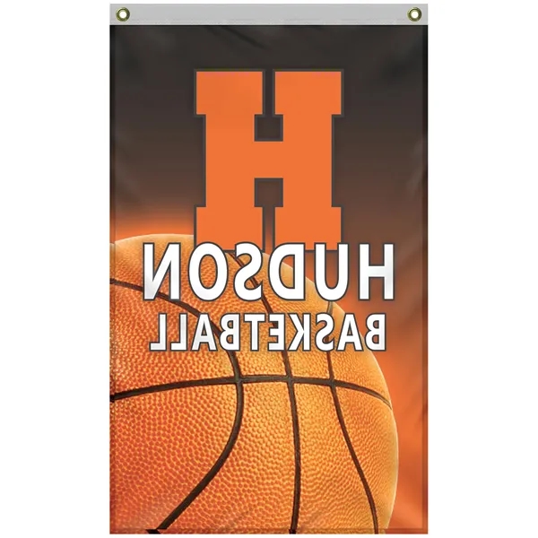 2.5' x 4' Promotional Polyester Single Reverse Flag... from ASI 80228 Quinn