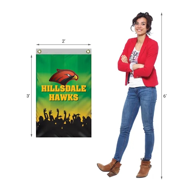 Economical 2' x 3' short-term outdoor and indoor-use full color 100... from ASI 80228 Quinn