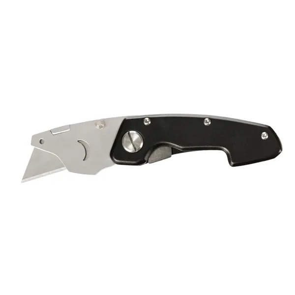 Foldable utility blade box cutter plus laser engraving on 1 location... from ASI 37218 Athena Promo (tm)