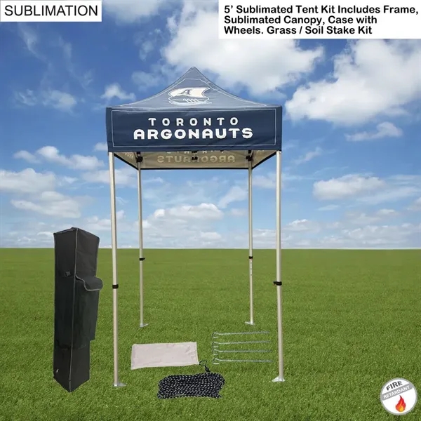 5' Premium Sublimated Tent Kit, Includes Premium 40mm Aluminum Frame, Canopy,... from ASI 53509 FIEL-Fairdeal Import & Export / FIEL