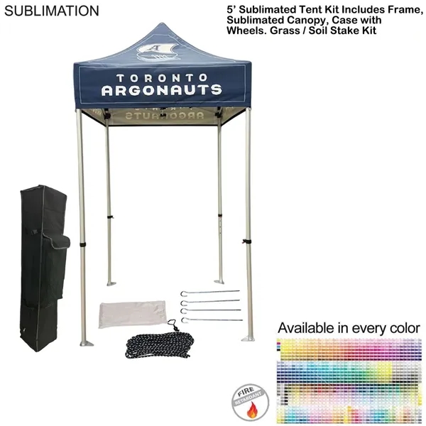48Hr Quick Ship - 5' Premium Sublimated Tent Kit, Includes Frame,... from ASI 53509 FIEL-Fairdeal Import & Export / FIEL