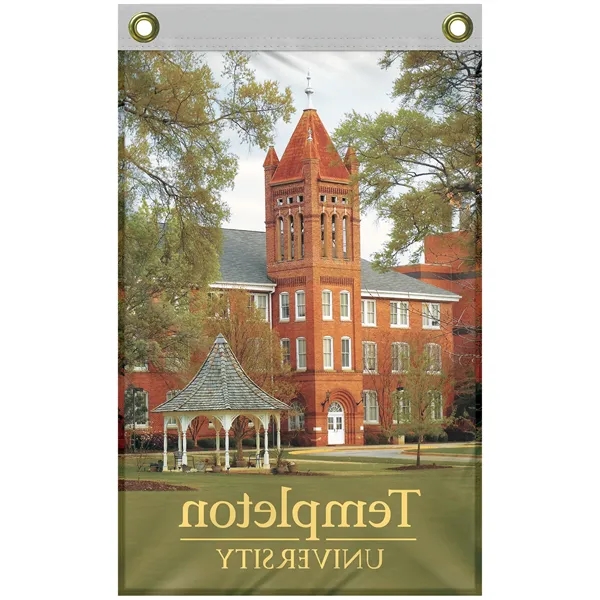 12" x 18" Standard Single Reverse Knitted Polyester Vertical Banners... from ASI 80228 Quinn