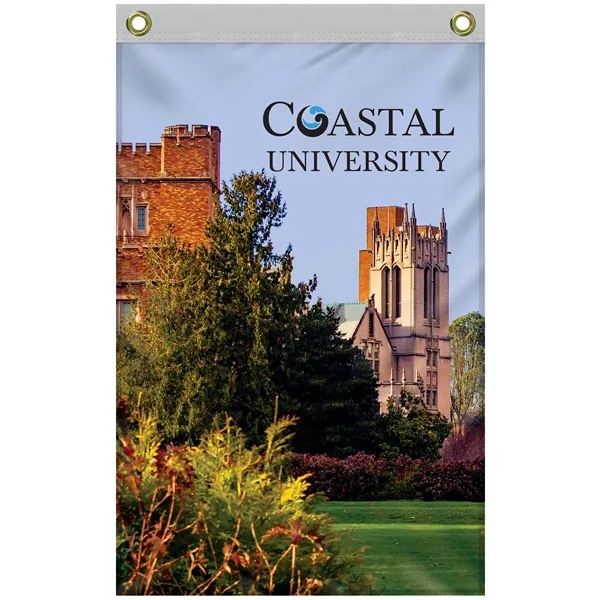 2' x 3' Double Sided Outdoor Knitted Poly Vertical Banner... from ASI 80228 Quinn