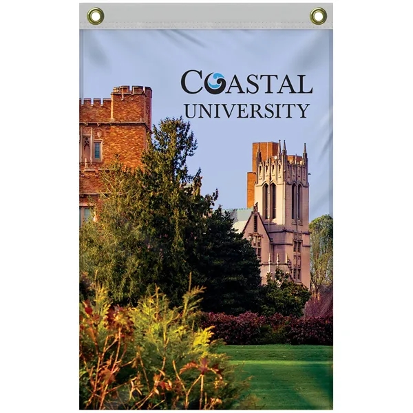 2' x 3' Double Sided Outdoor Knitted Poly Vertical Banner... from ASI 80228 Quinn