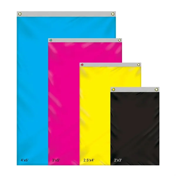 2' x 3' Double Sided Outdoor Knitted Poly Vertical Banner... from ASI 80228 Quinn