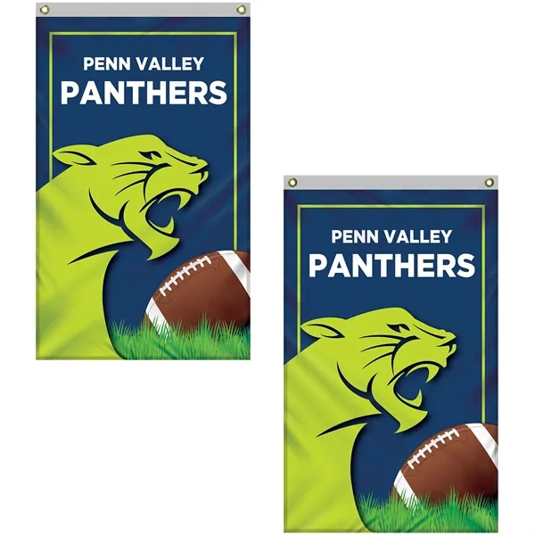 2.5' x 4' Standard Double Sided Knitted Polyester Vertical Banners... from ASI 80228 Quinn