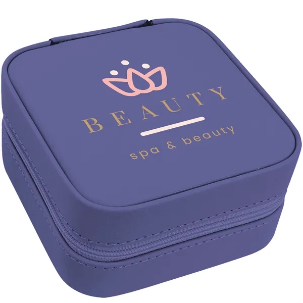 4" x 4" x 2" Leatherette Travel Jewelry Box... from ASI 74601 Calico