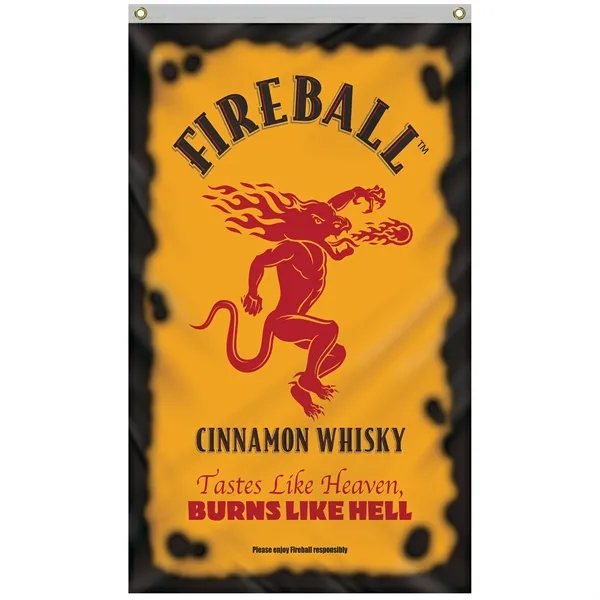 3' x 5' Standard Single Reverse Knitted Polyester Vertical Banners... from ASI 80228 Quinn