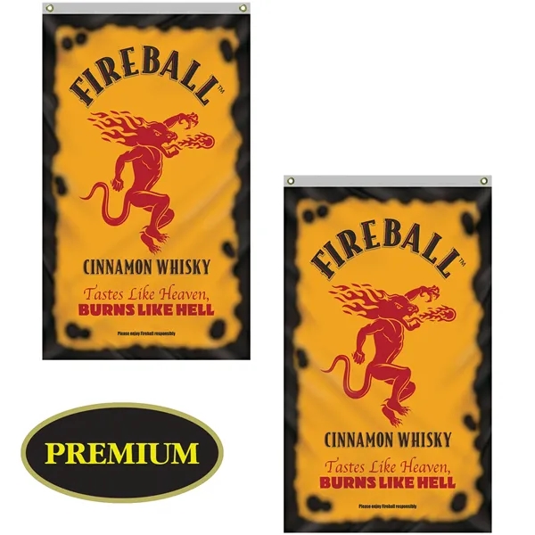 3' x 5' Double Sided Outdoor Knitted Poly Vertical Banner... from ASI 80228 Quinn