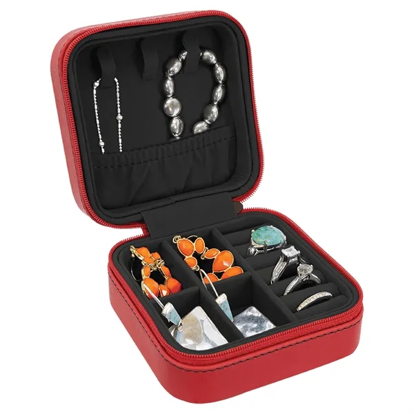 4" x 4" x 2" Leatherette Travel Jewelry Box... from ASI 74601 Calico