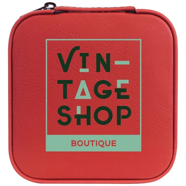 4" x 4" x 2" Leatherette Travel Jewelry Box... from ASI 74601 Calico