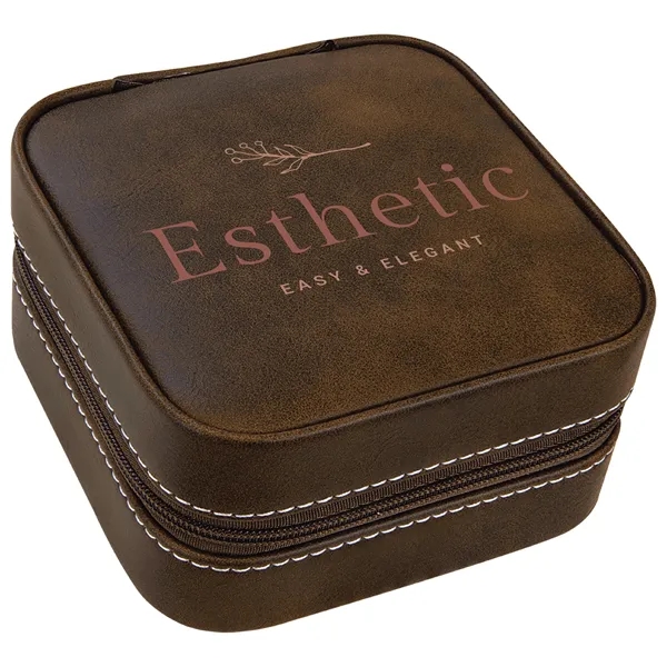 4" x 4" x 2" Leatherette Travel Jewelry Box... from ASI 74601 Calico
