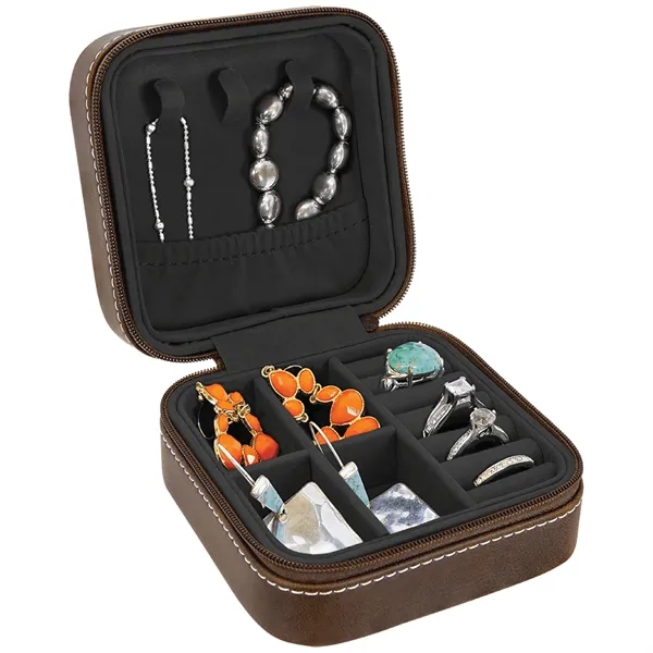 4" x 4" x 2" Leatherette Travel Jewelry Box... from ASI 74601 Calico