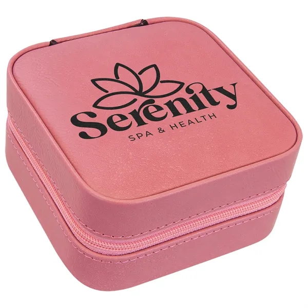 4" x 4" x 2" Leatherette Travel Jewelry Box... from ASI 74601 Calico