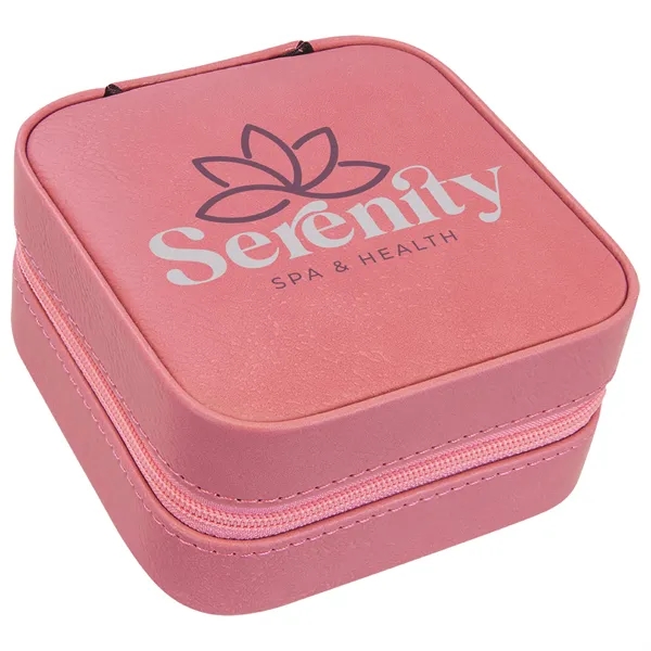 4" x 4" x 2" Leatherette Travel Jewelry Box... from ASI 74601 Calico