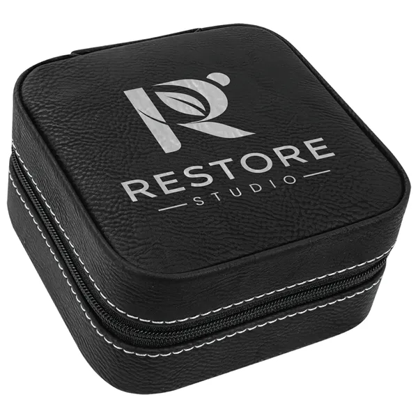 4" x 4" x 2" Leatherette Travel Jewelry Box... from ASI 74601 Calico