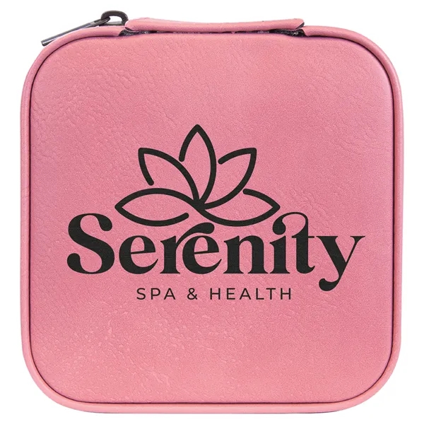 4" x 4" x 2" Leatherette Travel Jewelry Box... from ASI 74601 Calico