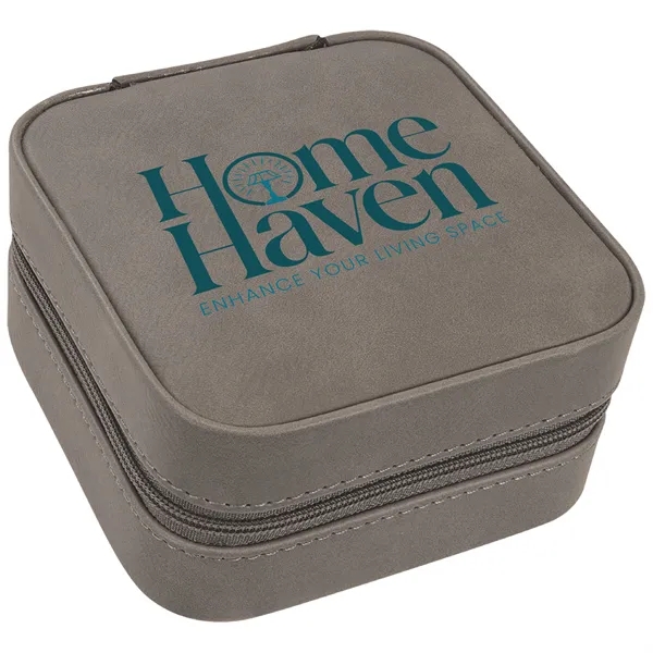 4" x 4" x 2" Leatherette Travel Jewelry Box... from ASI 74601 Calico