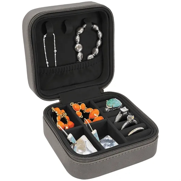 4" x 4" x 2" Leatherette Travel Jewelry Box... from ASI 74601 Calico