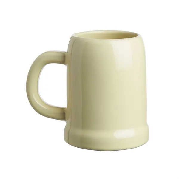 Beige color ceramic beer mug of 24 oz. capacity with 1... from ASI 37218 Athena Promo (tm)
