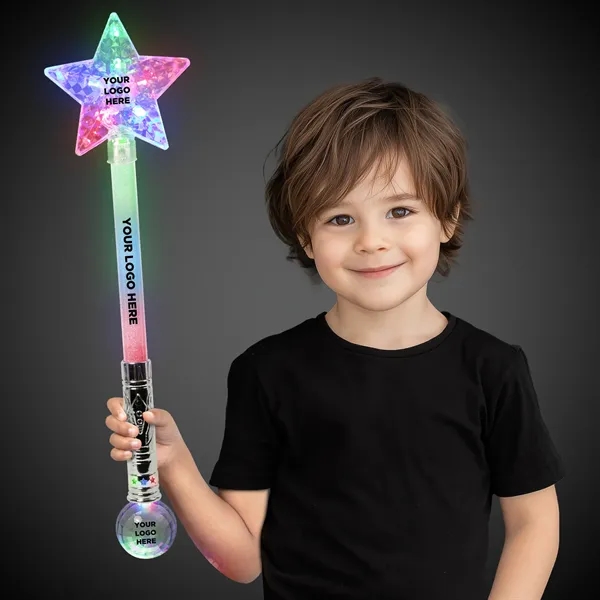 Prism star LED light-up wand with strobe... from ASI 42016 Brighter Promotions Inc