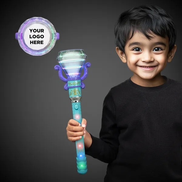 18" light-up rotating diamond wand with multicolor LEDs.... from ASI 42016 Brighter Promotions Inc