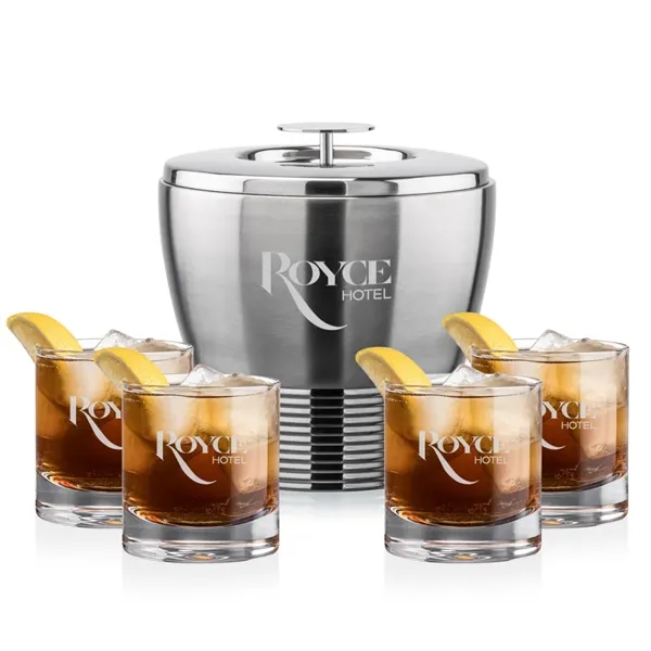 The Genoa Ice Bucket & On-the-Rocks Set is designed for effortless... from ASI 84592 St Regis Group