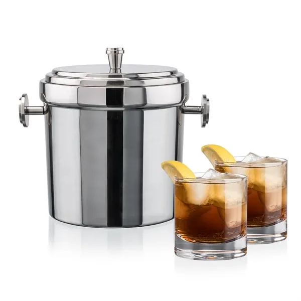 The Milano Ice Bucket & On-the-Rocks Glasses Set delivers a clean,... from ASI 84592 St Regis Group