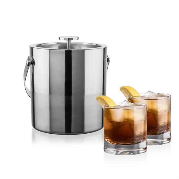The Catania Ice Bucket with On-the-Rocks Set brings refined style and... from ASI 84592 St Regis Group