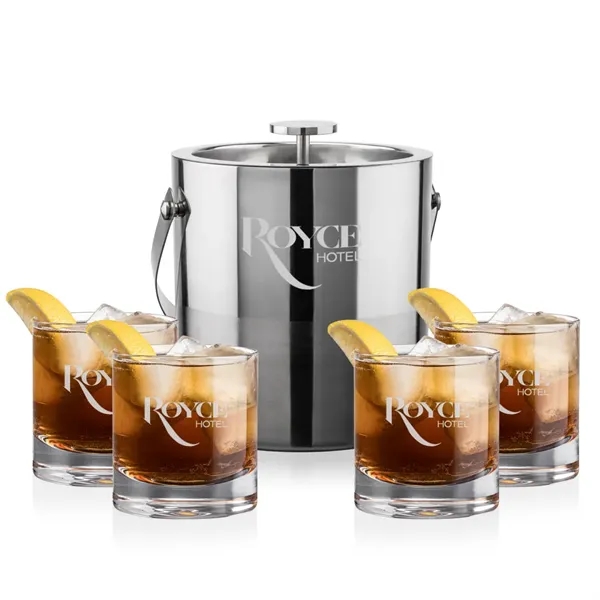 The Catania Ice Bucket with On-the-Rocks Set brings refined style and... from ASI 84592 St Regis Group