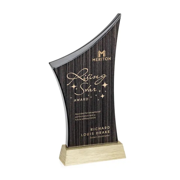 This award features a striking curved silhouette that sweeps upward with... from ASI 84592 St Regis Group / St Regis
