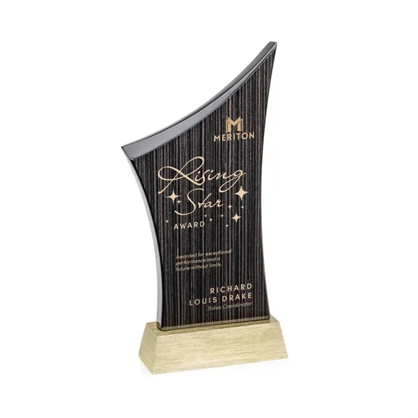 This award features a striking curved silhouette that sweeps upward with... from ASI 84592 St Regis Group / St Regis