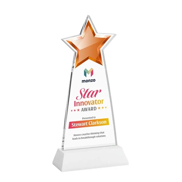 Starlite VividPrint™ Award on Hartford Base - White... from ASI 84592 St Regis Group / St Regis
