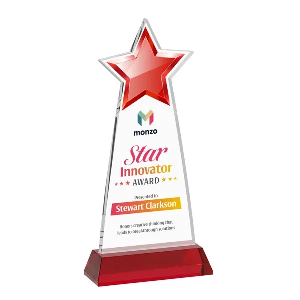 Starlite VividPrint™ Award on Hartford Base - Red... from ASI 84592 St Regis Group / St Regis