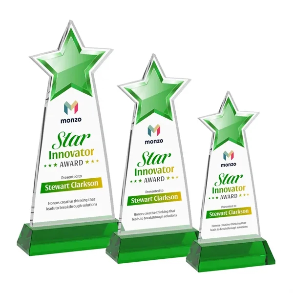 Starlite VividPrint™ Award on Hartford Base - Green... from ASI 84592 St Regis Group / St Regis