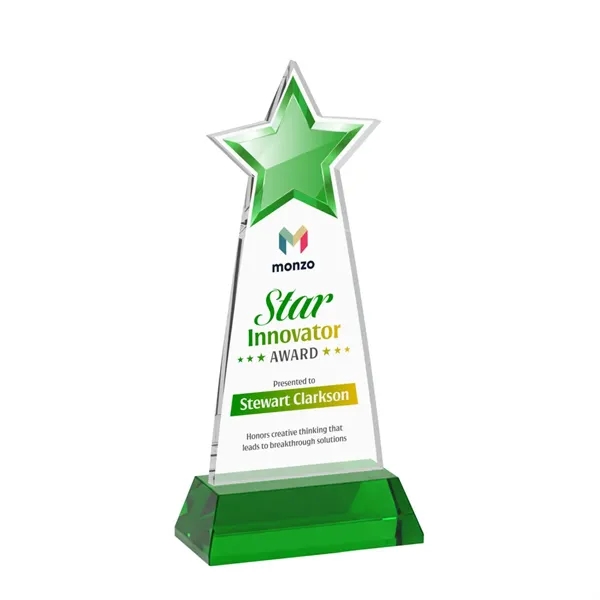 Starlite VividPrint™ Award on Hartford Base - Green... from ASI 84592 St Regis Group / St Regis
