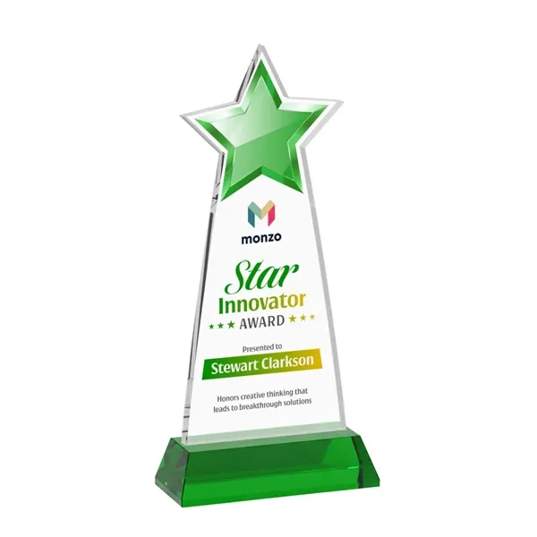 Starlite VividPrint™ Award on Hartford Base - Green... from ASI 84592 St Regis Group / St Regis