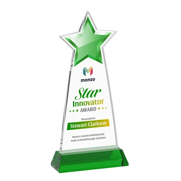 Starlite VividPrint™ Award on Hartford Base - Green... from ASI 84592 St Regis Group / St Regis