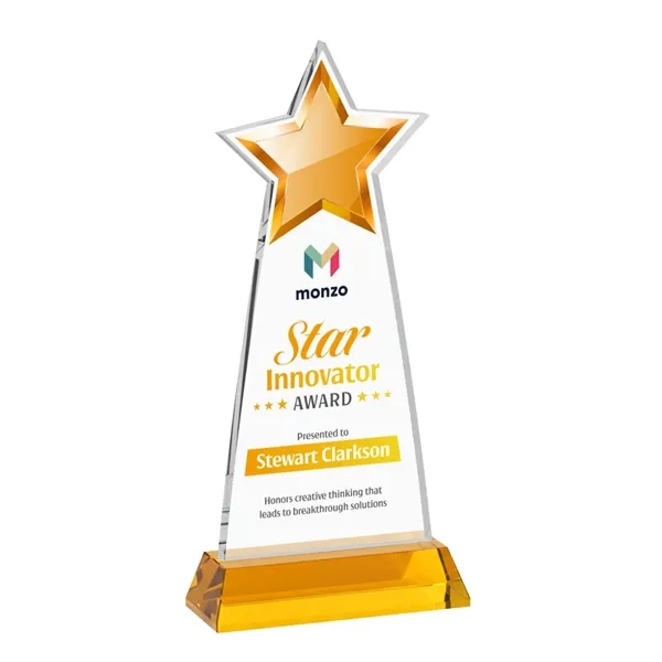 Starlite VividPrint™ Award on Hartford Base - Amber... from ASI 84592 St Regis Group / St Regis