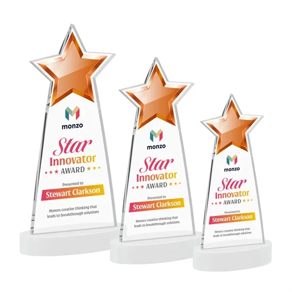 Starlite VividPrint™ Award on Alberton Base - White... from ASI 84592 St Regis Group / St Regis