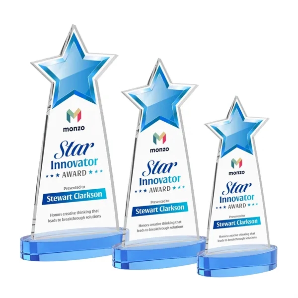 Starlite VividPrint™ Award on Alberton Base - Sky Blue... from ASI 84592 St Regis Group / St Regis